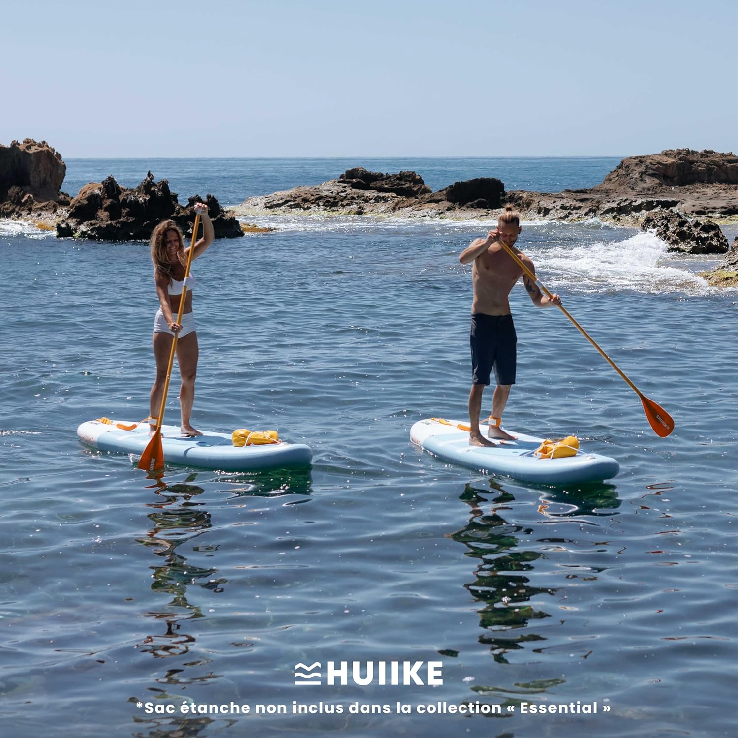 HUIIKE - paddle gonflable adulte - 305x84x15 cm - stable, résistant, 130 kg