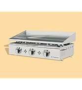 Plancha Gaz Tout Inox 3 Feux 7,5 kw - Anti-adhésive et nettoyage facile - Vivaplancha modèle PIMI...