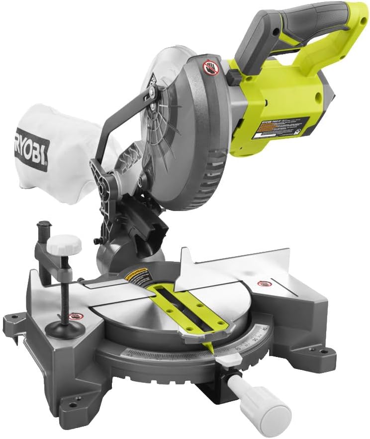 Ryobi - Scie à onglets radiale ONE+ 18V, Ø190mm, coupe 45x108mm, EMS190DC