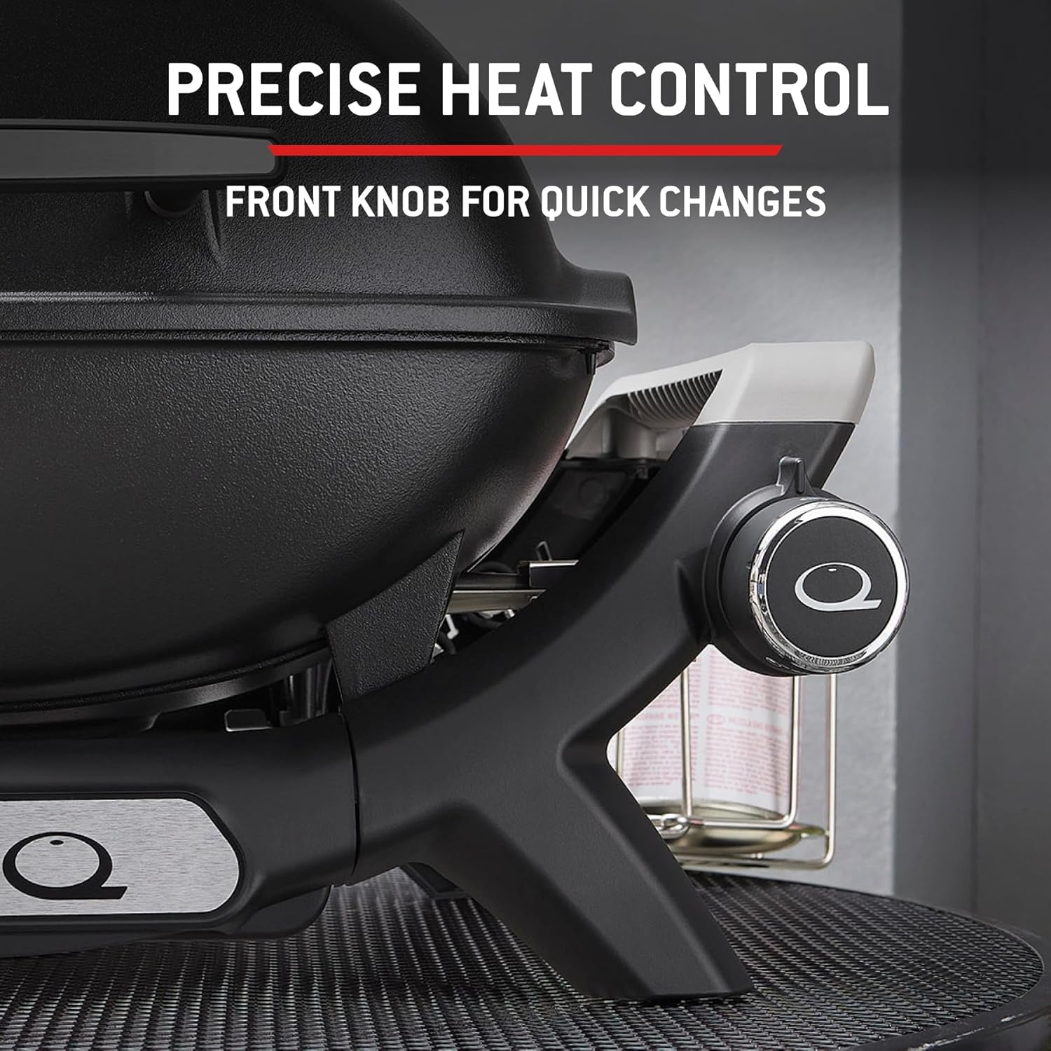 Weber - Q 1100N - compact et léger - grille fonte, allumage électronique, noir