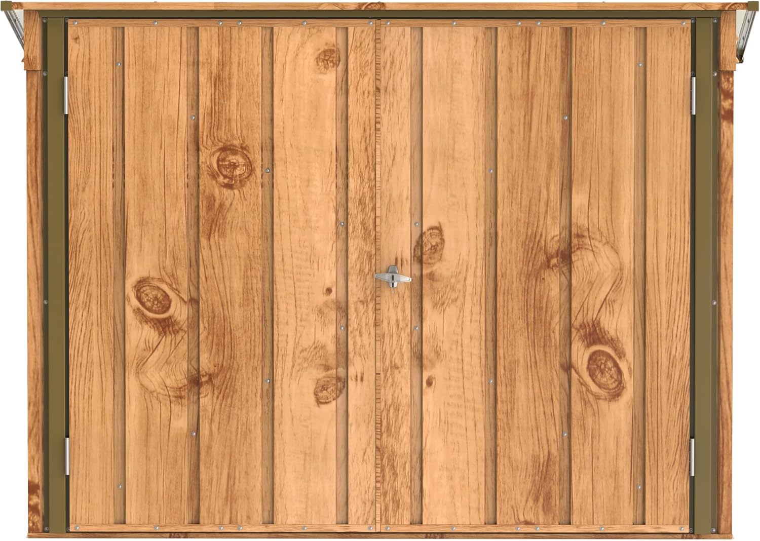 Duramax – abri à vélos double, 203x101x146 cm, portes verrouillables, finition bois