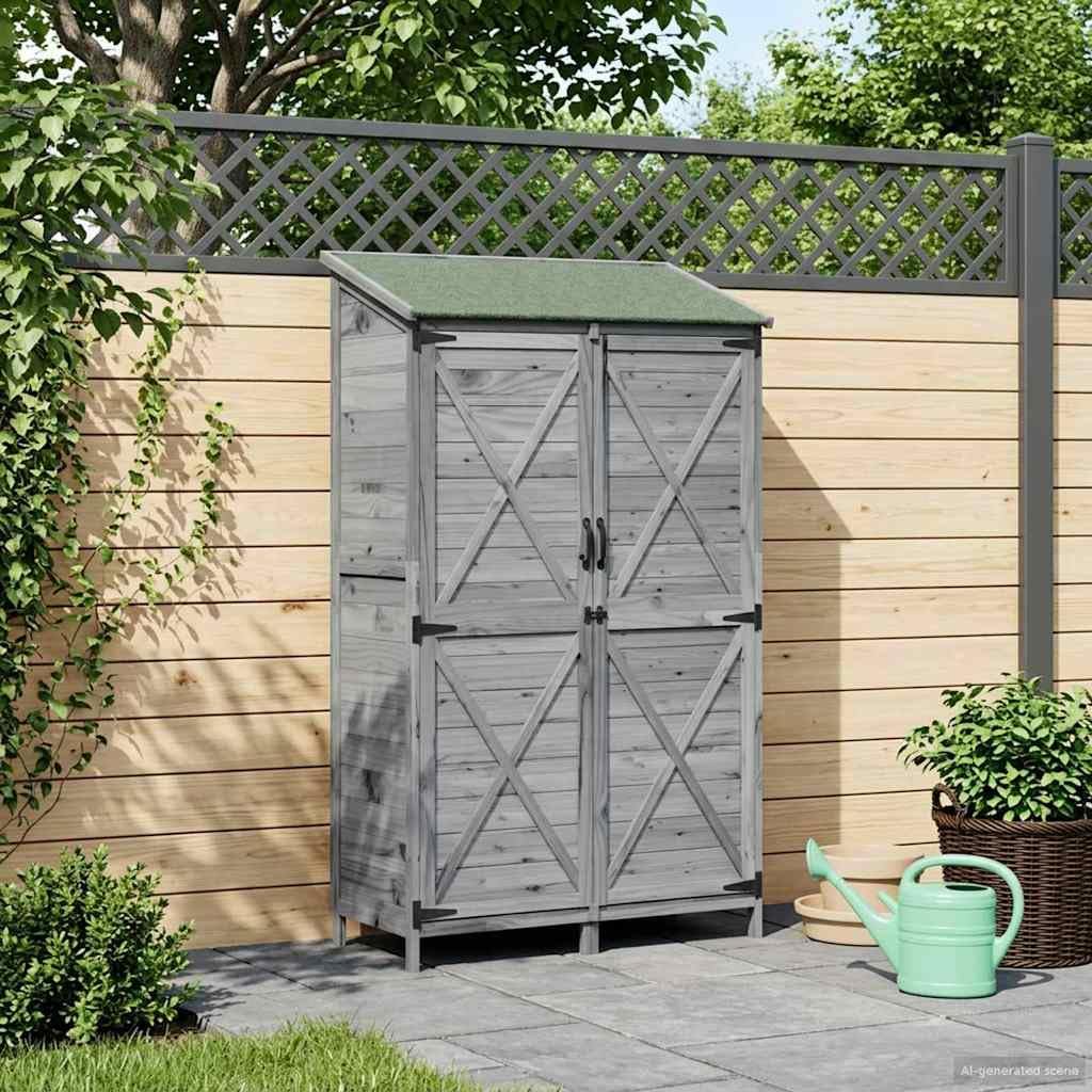 vidaXL - Abri de Jardin - 106x56x176,5 cm - bois, moderne, spacieux, aéré