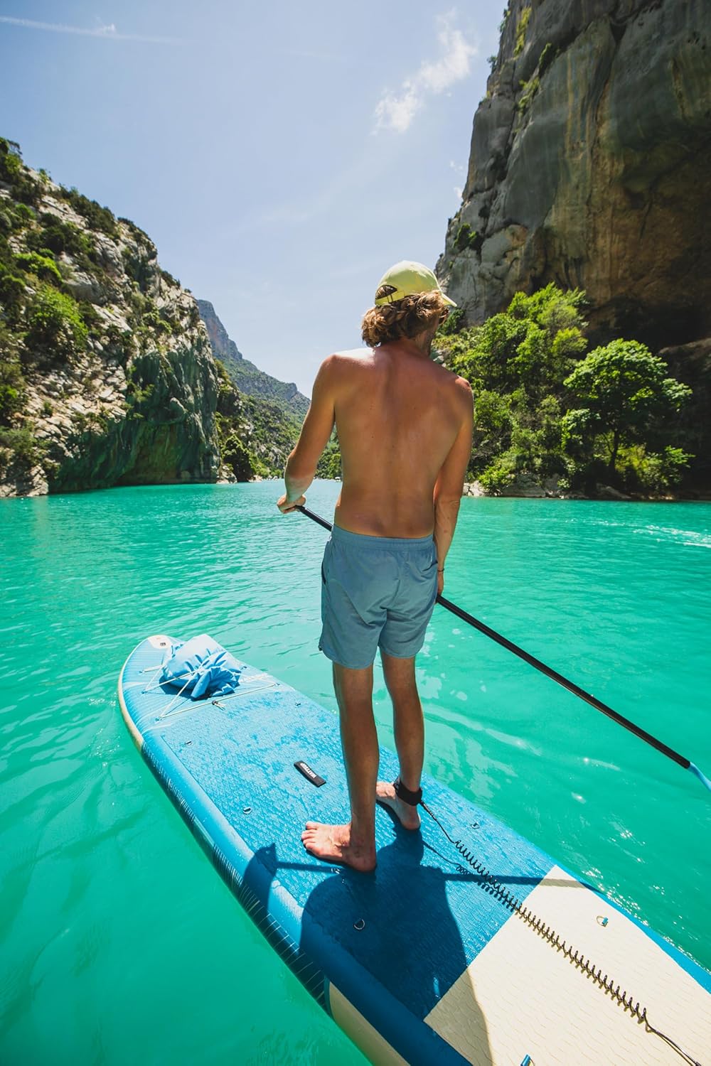 Wattsup - Sup Stand Up Paddle Gonflable - Gamme Essentials - Dropstitch - Pack Complet : Pagaie 2in1 Leash Pompe Sac de Transport