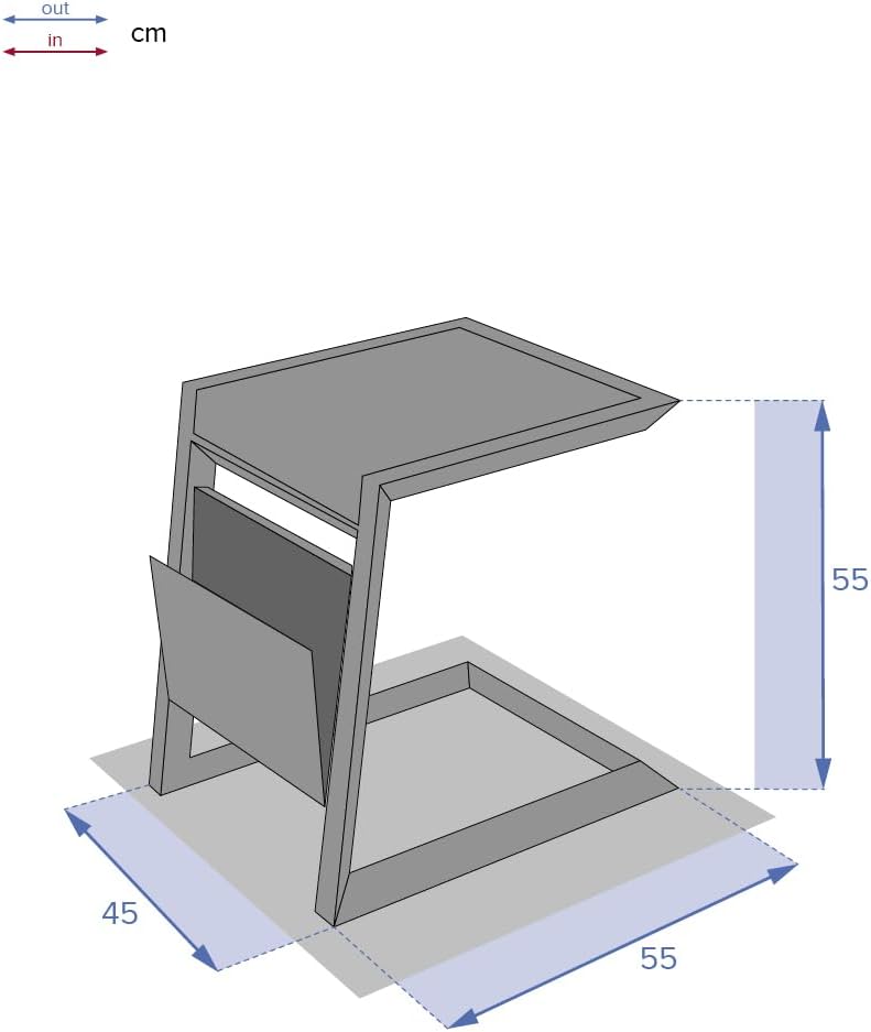 Hespéride - table d'appoint Allure - 50x50 cm - acier blanc
