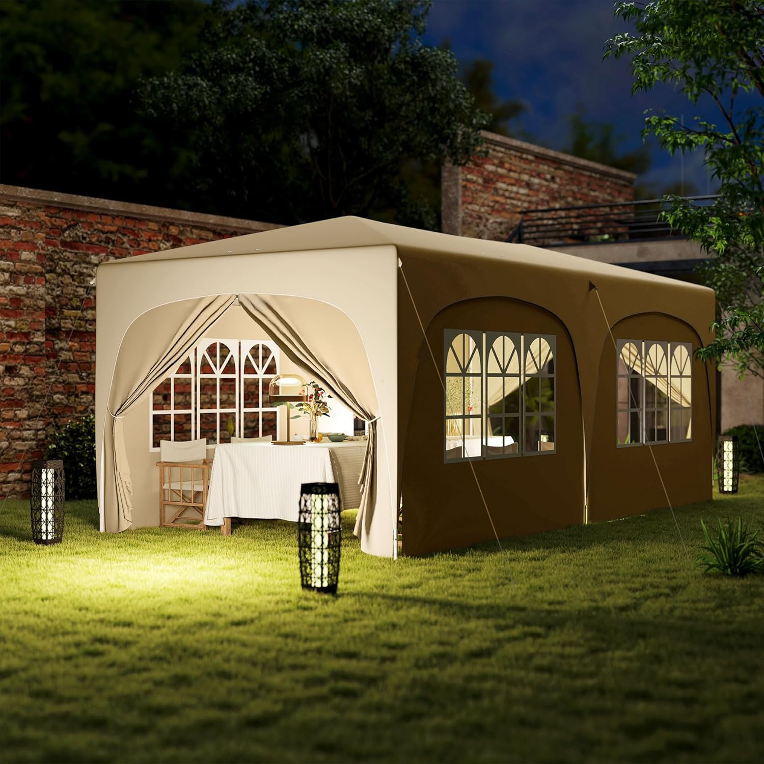 Outsunny - tonnelle pliante Pop up - 3x6 m - UPF50+, accessoires