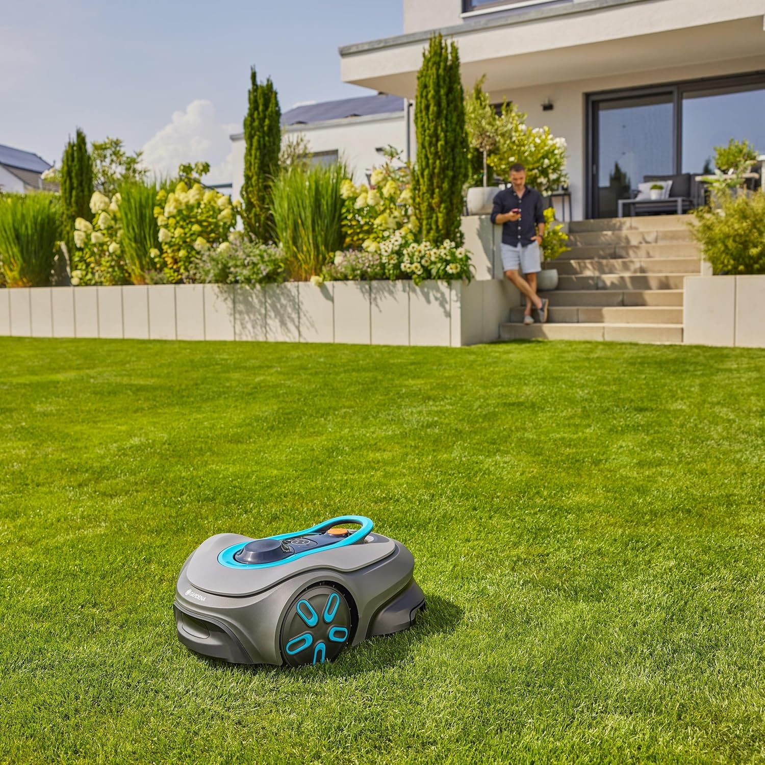 Gardena - Smart SILENO Free Set - 800m² - tondeuse robot silencieuse, sans fil, intelligente, sans fil périphérique - 19