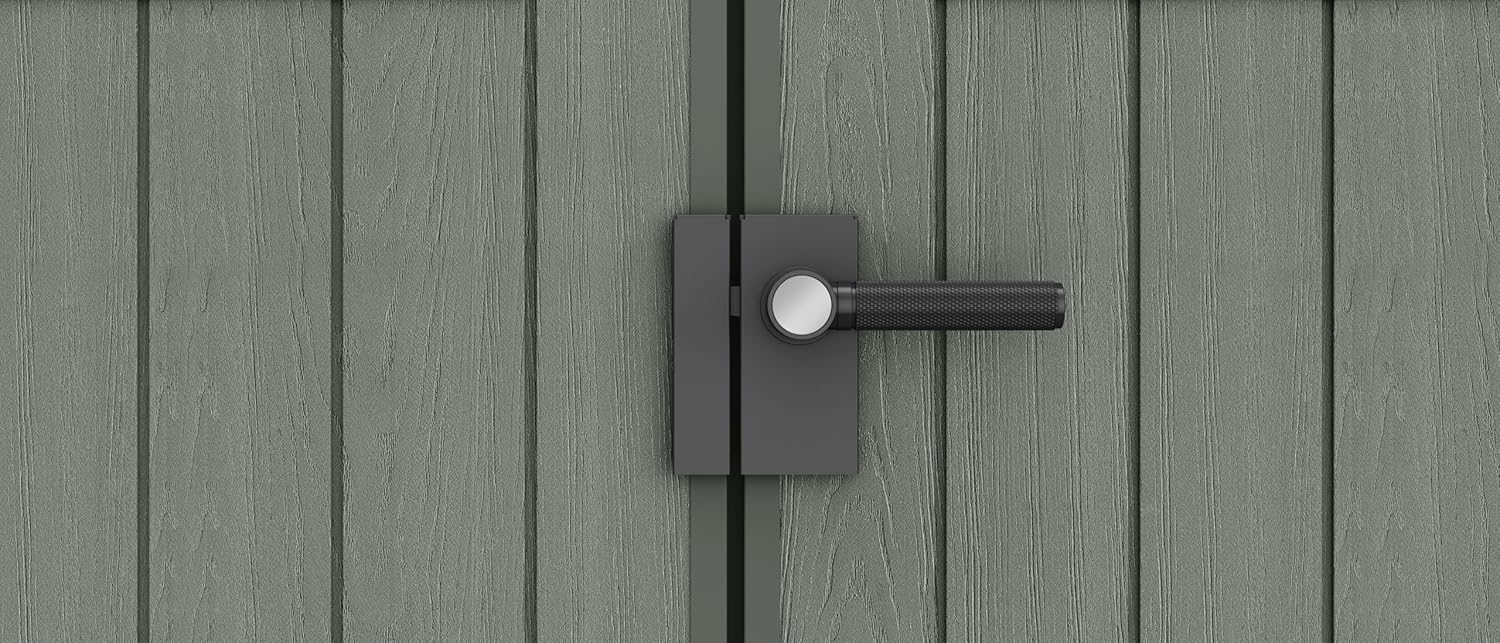 Keter - Darwin 6x4 - 190x122x221 cm - effet bois, vert sauge, 2,2 m²