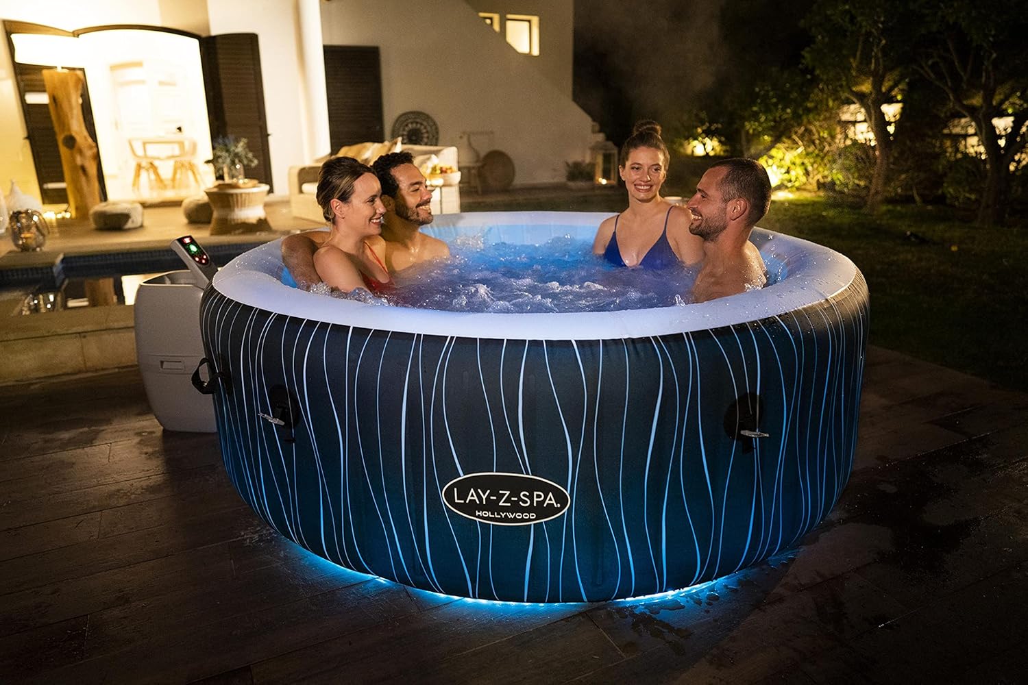 Bestway - LAY-Z-SPA Hollywood - 196x66cm - 4-6 personnes, Airjet