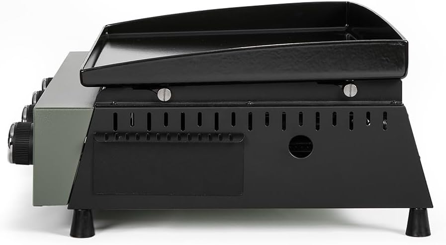 LIVOO - plancha gaz 4 brûleurs - 78,5 x 34,5 cm - 10 kW, butane/propane, DOC325