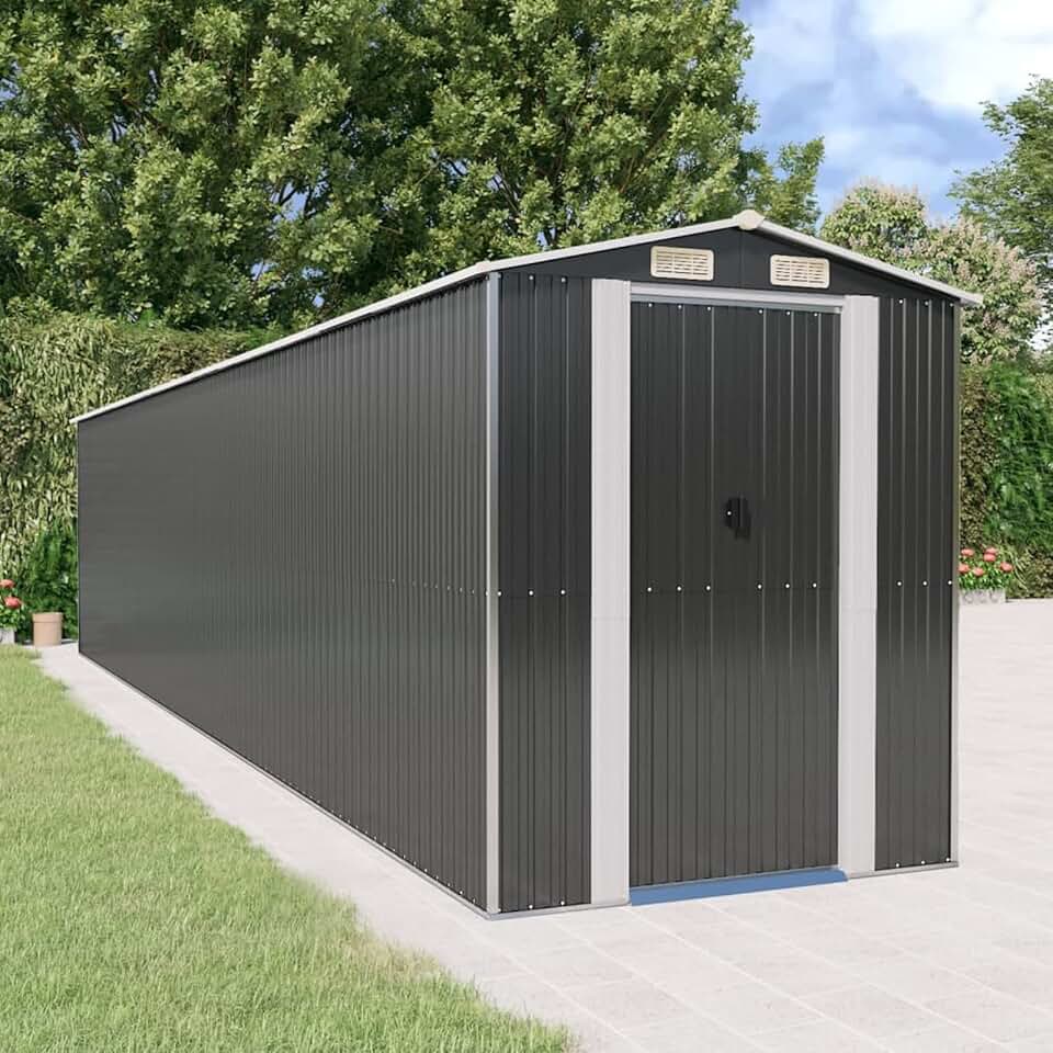 ShGaxin - abri de jardin extérieur acier galvanisé, 192x938x223 cm