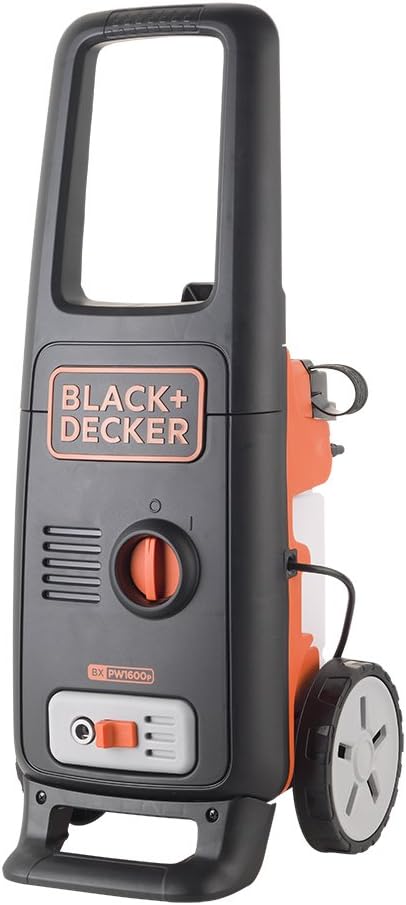 Black+Decker Nettoyeur Haute Pression BXPW1600PE avec Patio Cleaner et Brosse Fixe (1600 W, 125 Bar, 420 l/h)