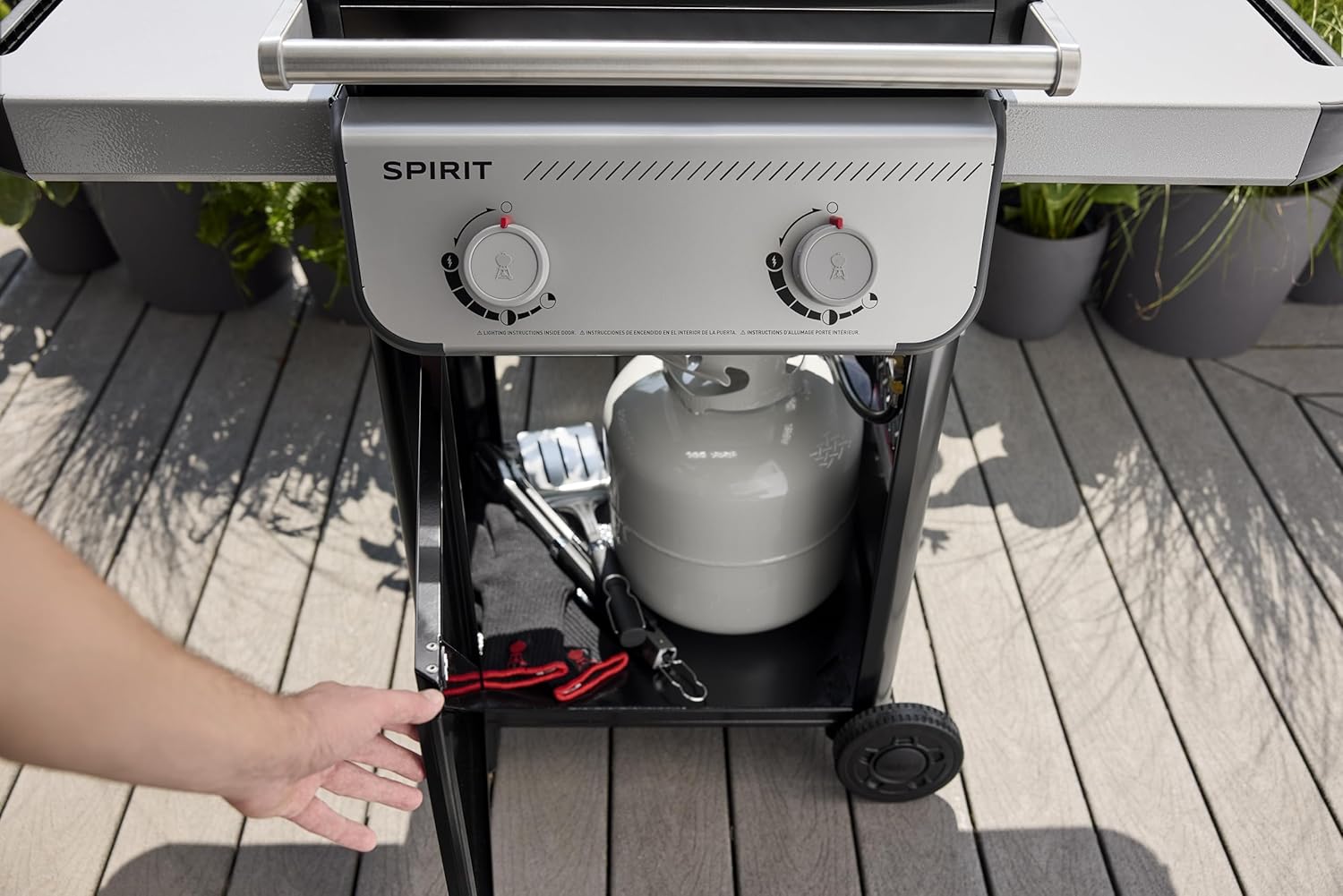 Weber - Spirit E-210 - 51x46 cm - 2 brûleurs, tablettes intégrées