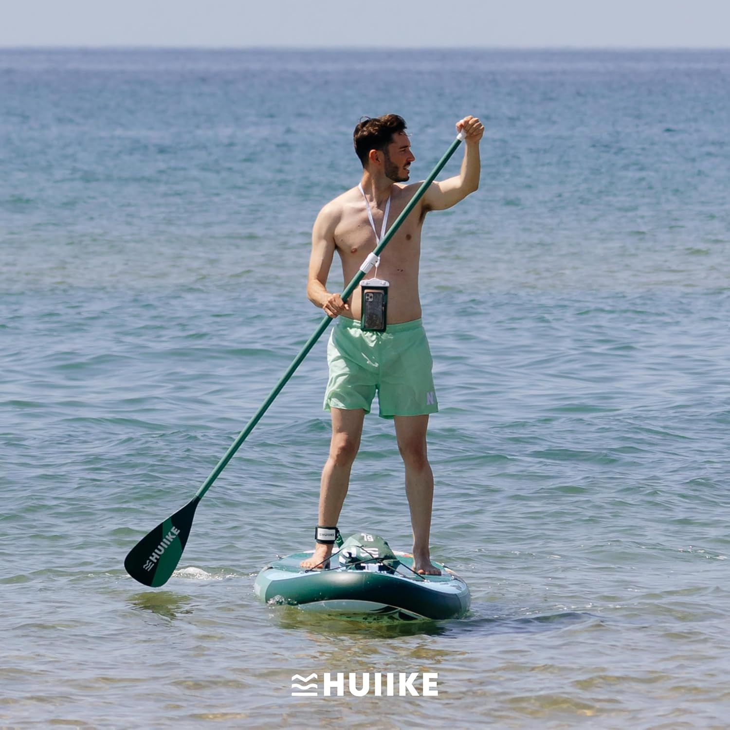 HUIIKE - Paddle gonflable adulte série stable - 305x84x15 cm - Accessoires inclus, supporte 130 kg