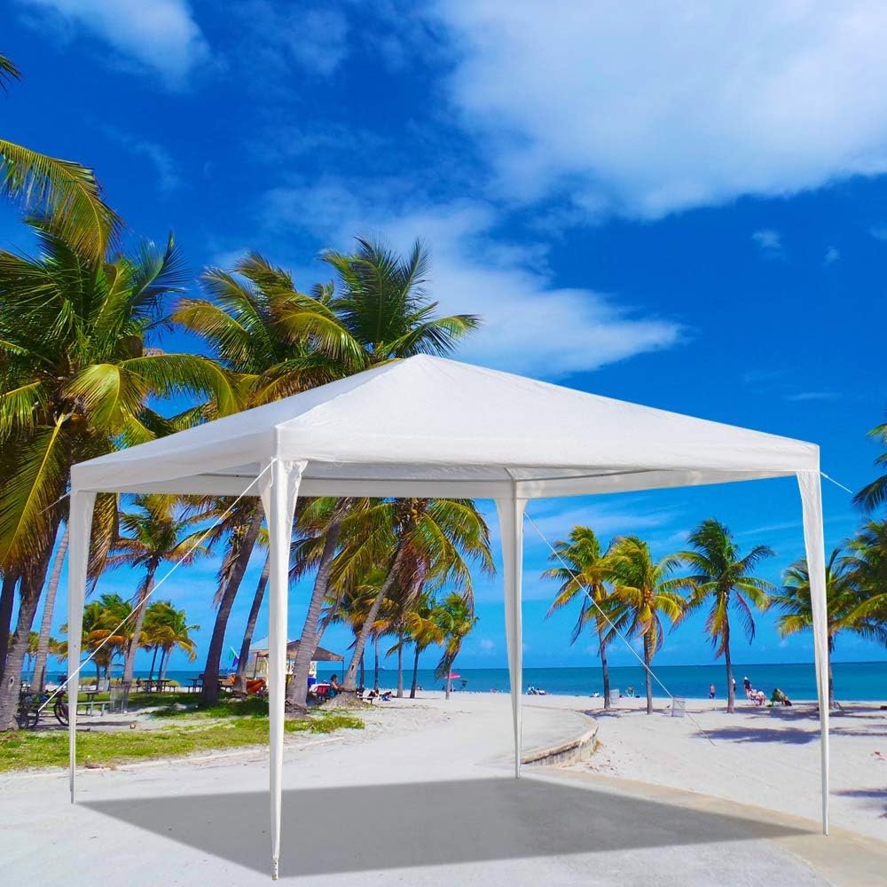 Alightup - tonnelle pliante imperméable - 3x3m - 3 parois, anti-UV, bâche PE épaisse
