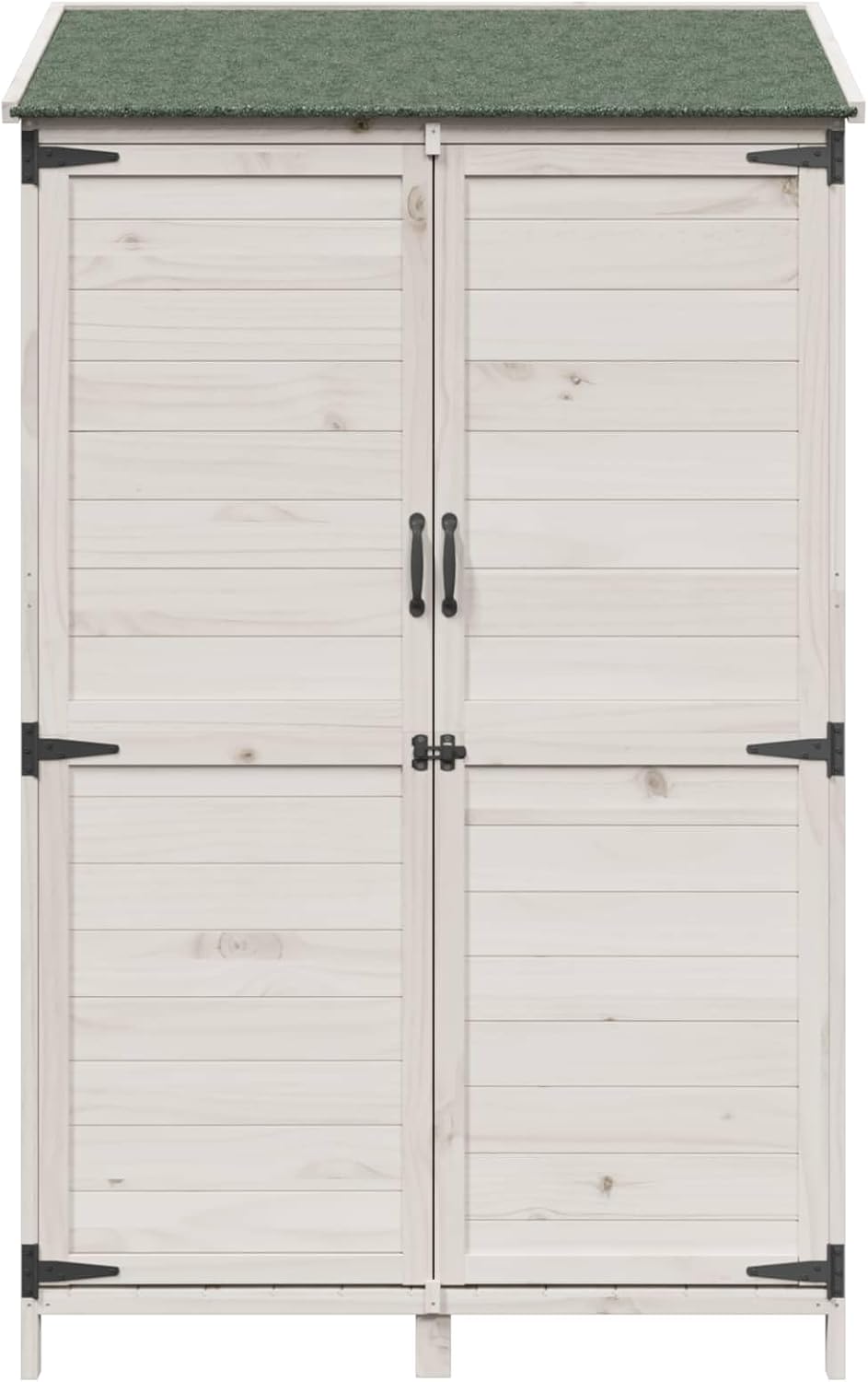vidaXL - Abri de jardin blanc - 106,5x56x176 cm - bois d’ingénierie, étanche