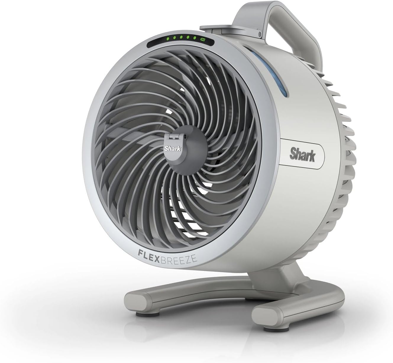 Shark FlexBreeze HydroGo, ventilateur brumisateur portable, rafraîchisseur d'air silencieux intérieur/extérieur, discret et durable, avec/sans fil, léger, 5 réglages de vitesse, Colombe FA050EUDV