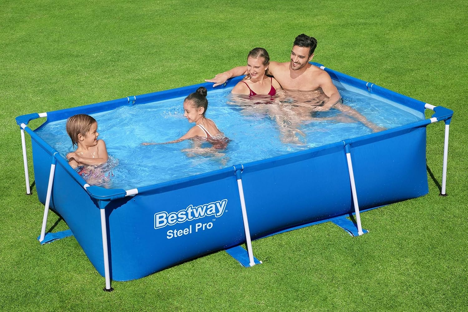 Bestway - Steel Pro - 221x150x43 cm - piscine hors sol robuste 56401