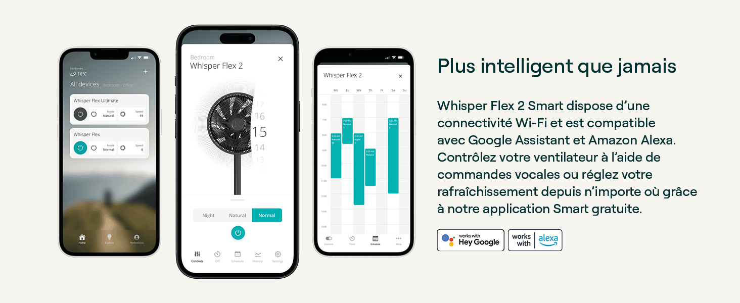 Trois écrans de smartphone affichant l'interface de l'application avec le texte « Pro intelligent gap jostats » et des éléments de design en dégradé bleu visibles en haut de l'écran.