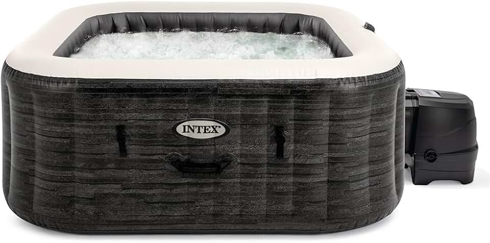Intex - Pure Spa Bulles 6 places - spa gonflable gris ardoise - 28452EX