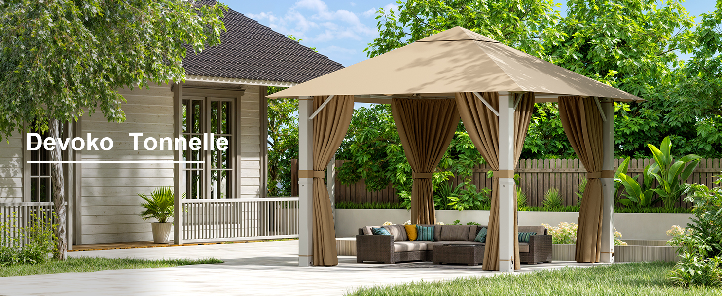 tonnelle de jardin exterieur