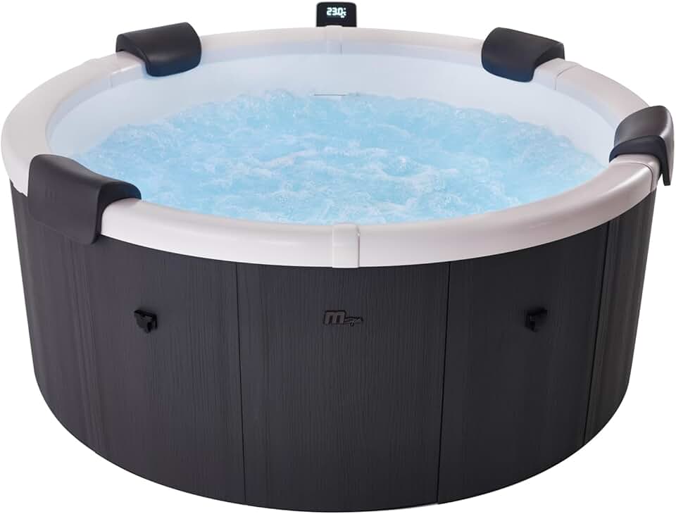 MSPA - Denver série - Ø182 cm - 6 places, jets air/eau, effet bois, filtres inclus
