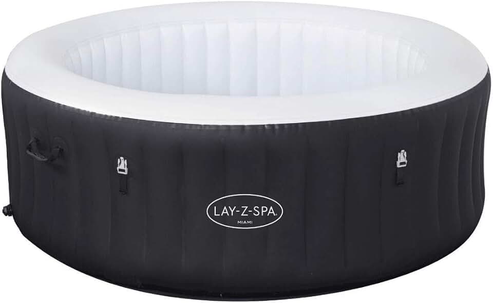 Lay-Z-Spa - spa gonflable Miami - structure robuste, facile à installer - 54123