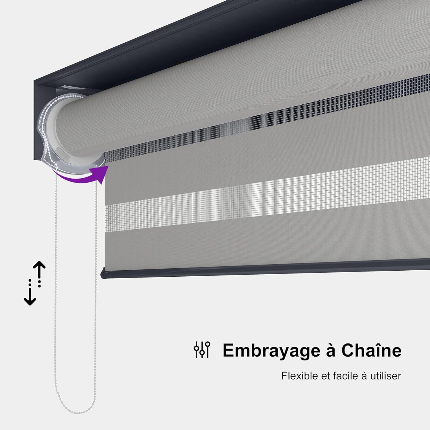 PURPLE LEAF - pergola bioclimatique - 4,8x3,68m - aluminium, stores, lames orientables