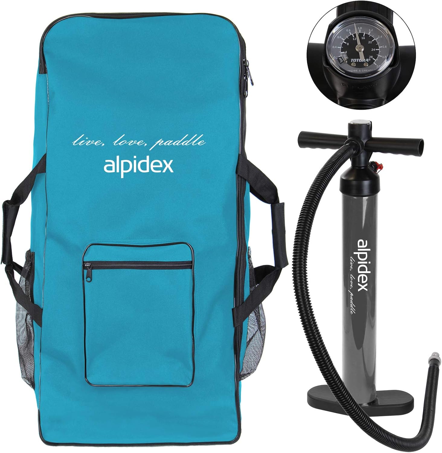 ALPIDEX - Stand Up Paddle Board 320x76x15 cm, gonflable, kit complet