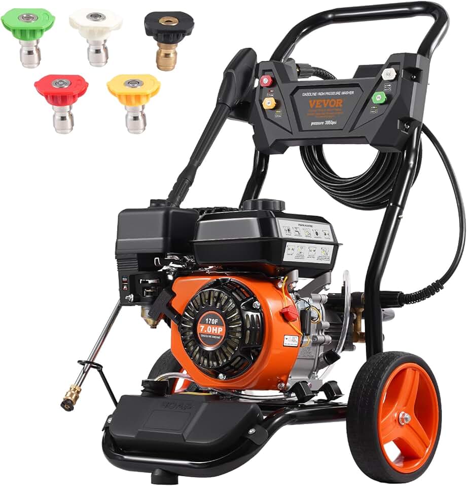 VEVOR - nettoyeur haute pression, 3950 PSI, 10 L/min, pompe cuivre