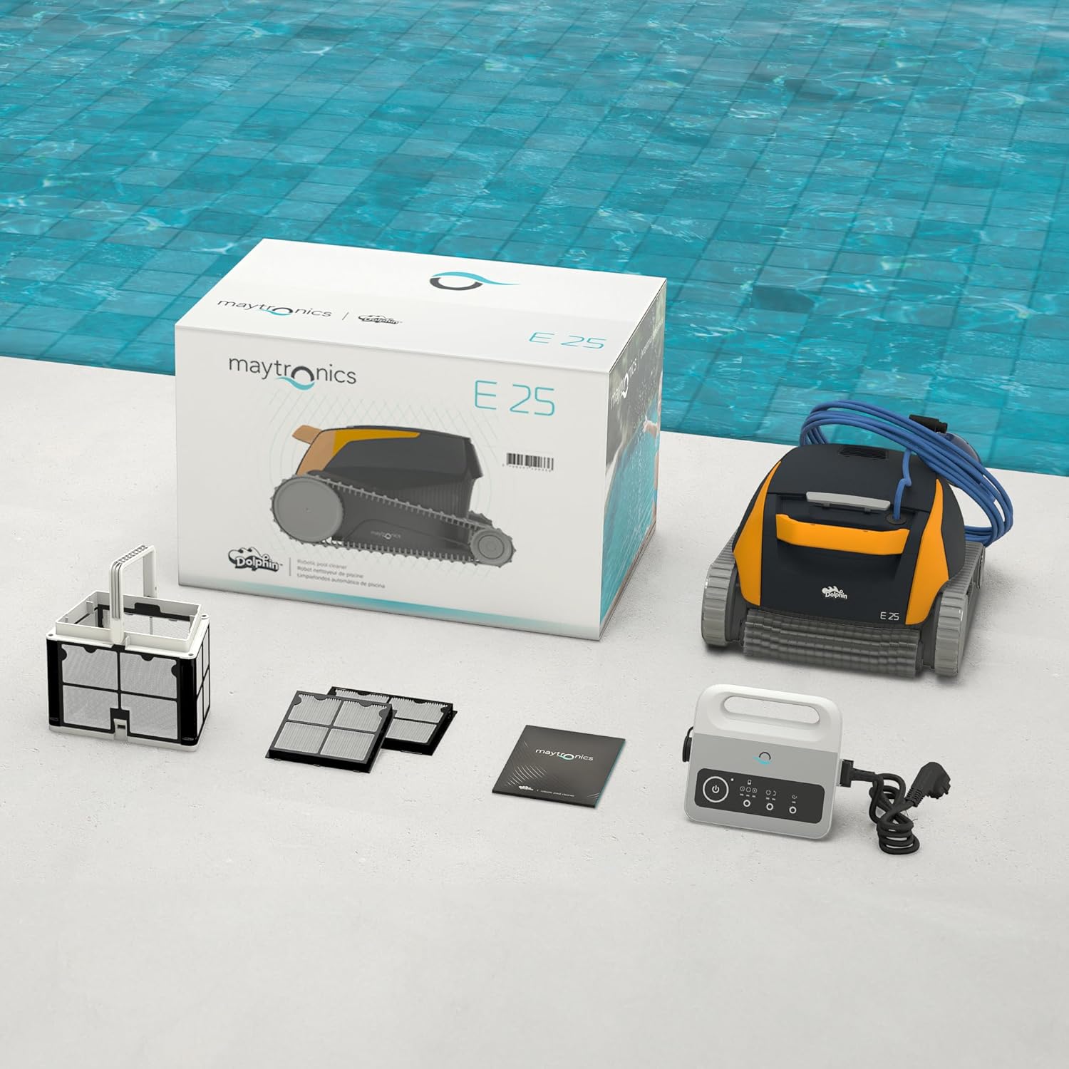 Dolphin - E25 série - piscine 10m maxi - fond/parois, scan intelligent E25