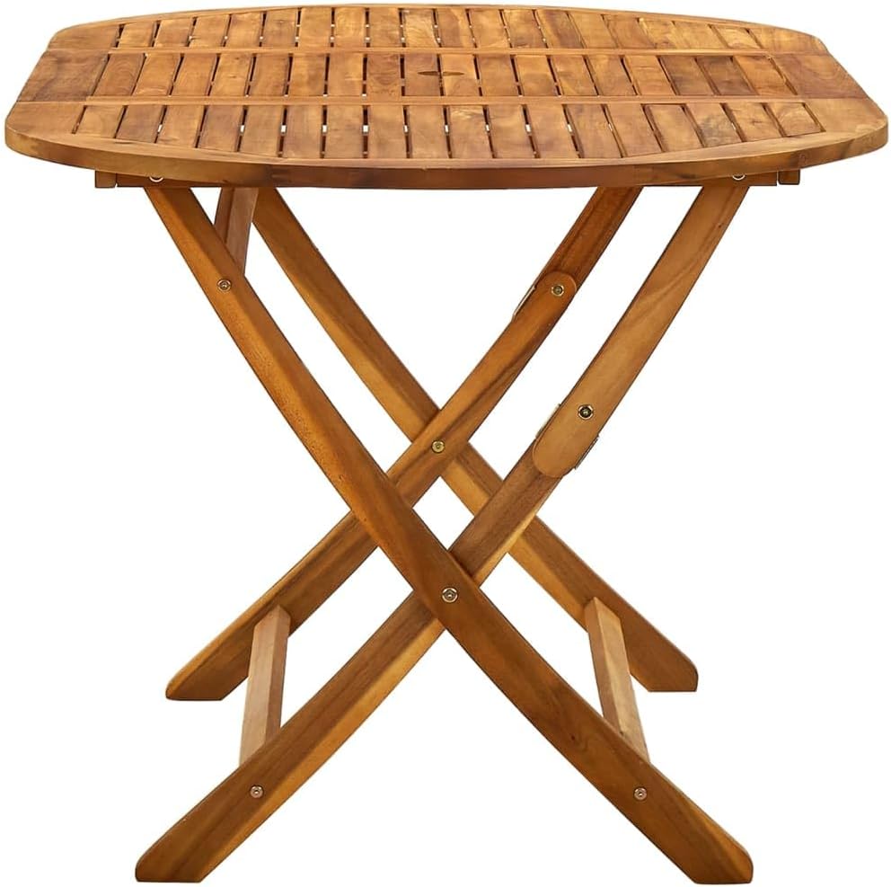 vidaXL - Table pliante extérieur - 160x85x75 cm - acacia massif