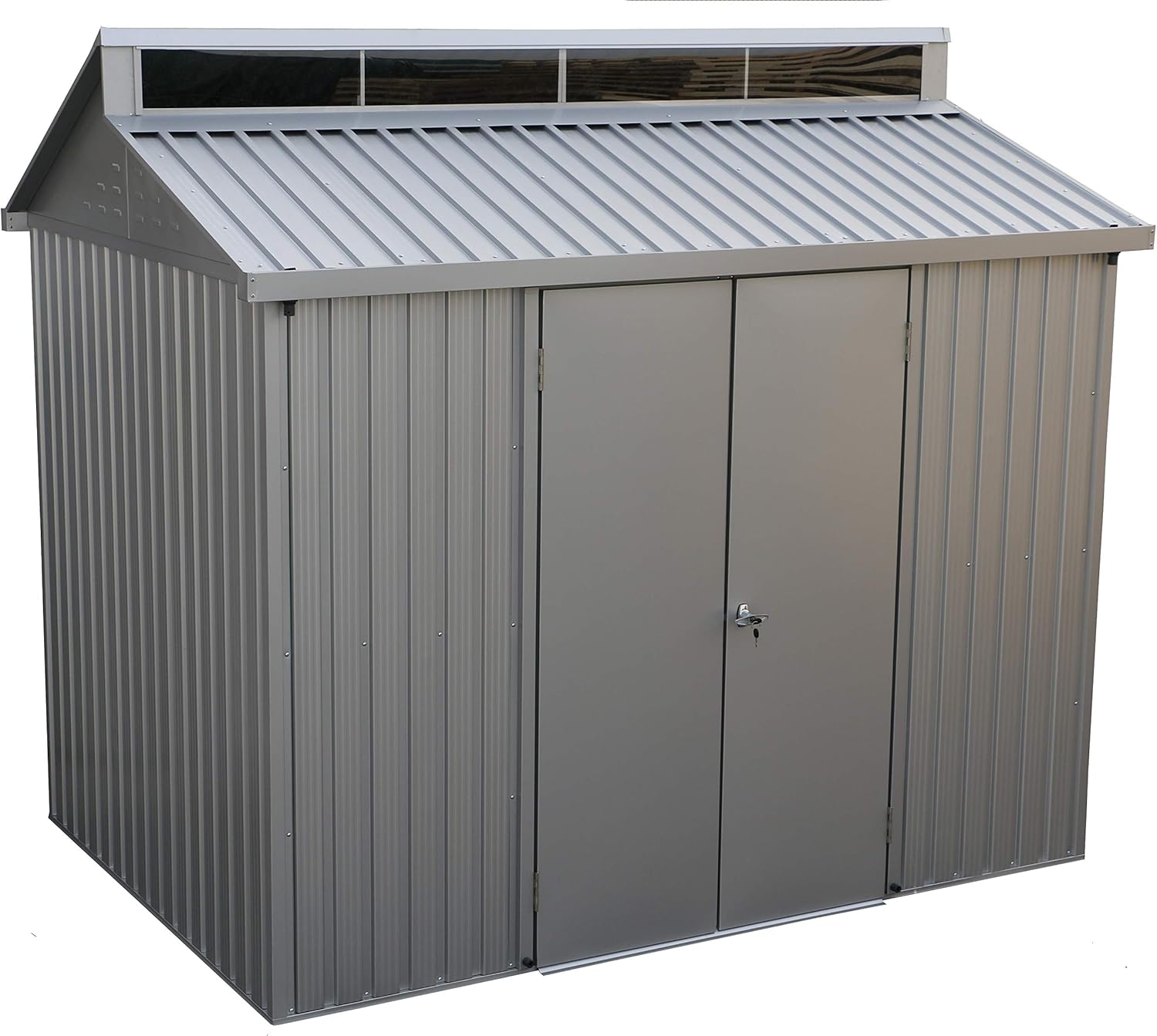 Duramax - ALU - 8x6 - abri jardin alu, lucarne, fondation, fenêtre, portes verrouillables