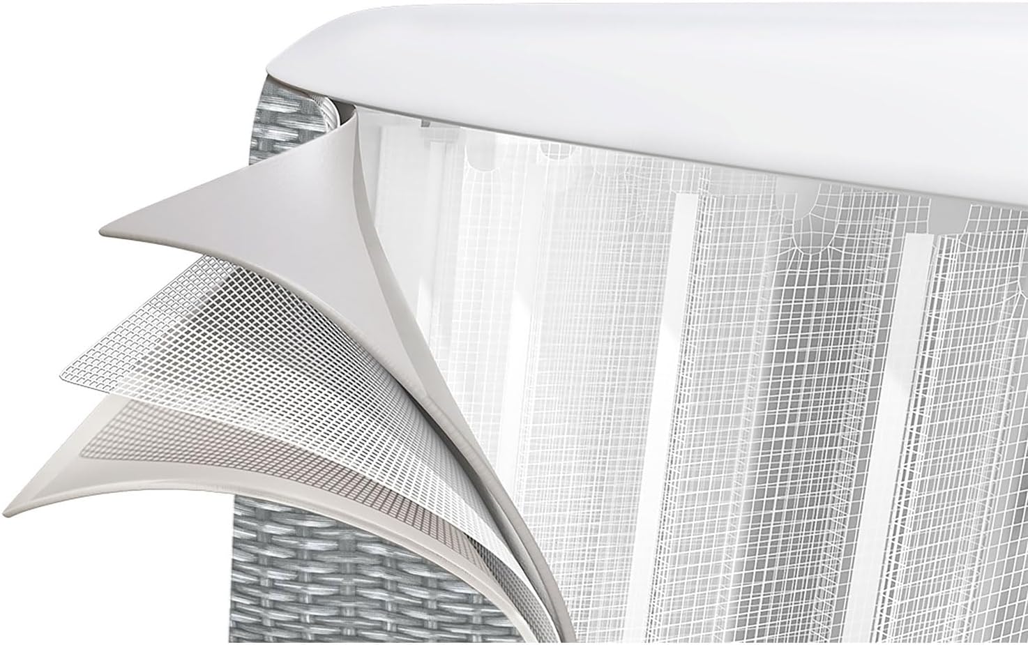Bestway - Bali MaxHold EnergySense UltraFit 196x71cm gris, AirJet 77
