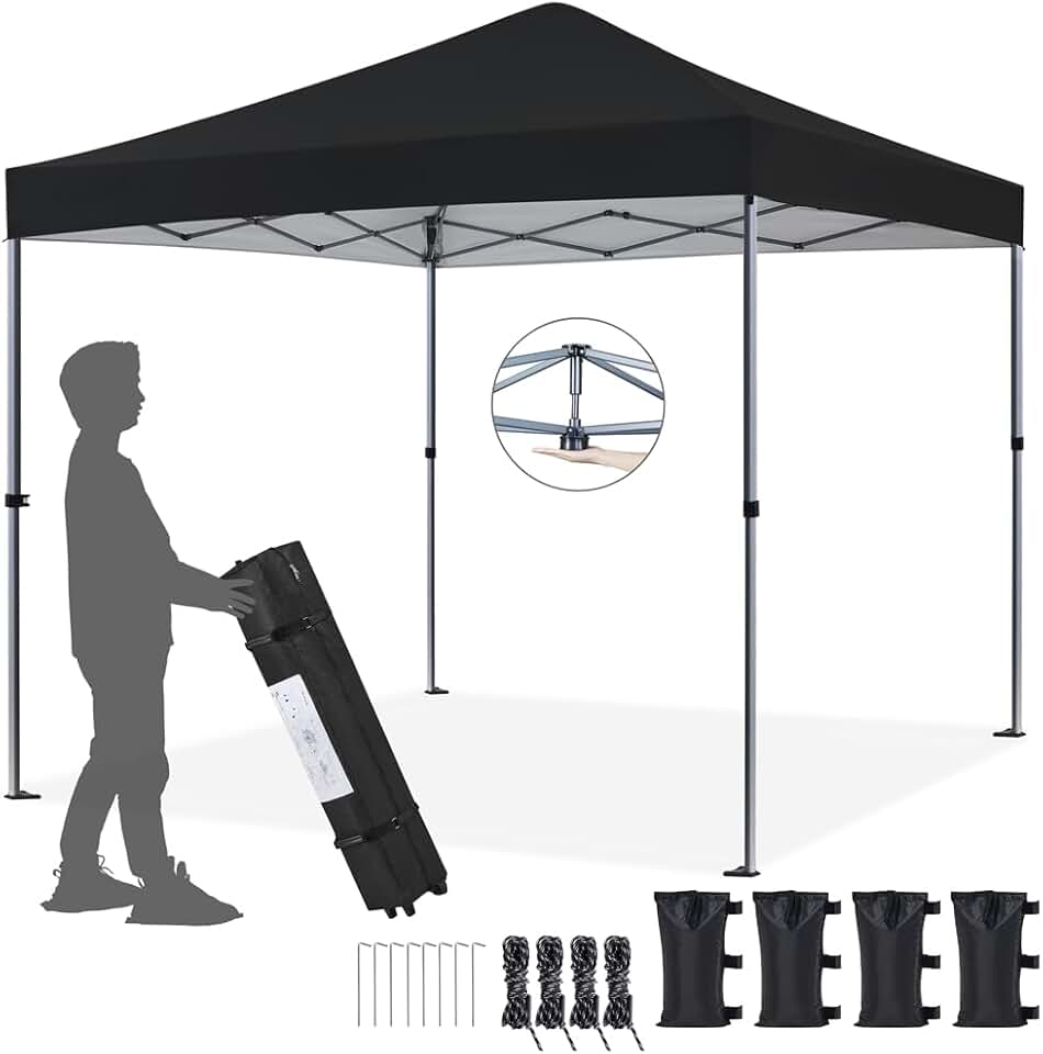 Yaheetech - tonnelle pliante 3x3m - sac de transport, sable, chevilles