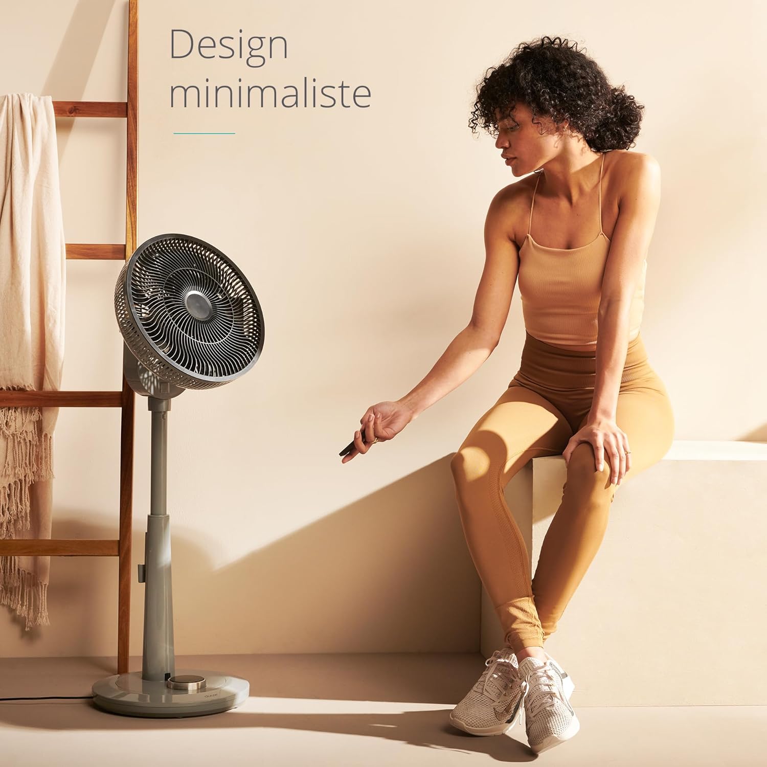 Duux - Whisper série - ventilateur sur pied, silencieux, 26 vitesses, télécommande, minuterie