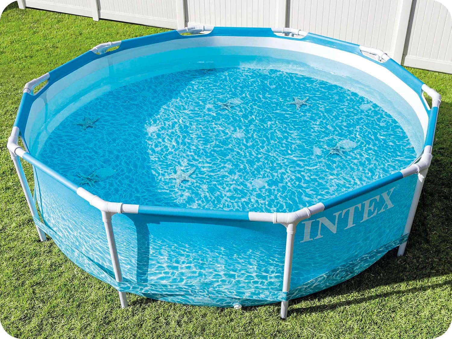 Intex - Kit Piscinette Tubulaire Ocean - ø3,05x0,76m - montage rapide
