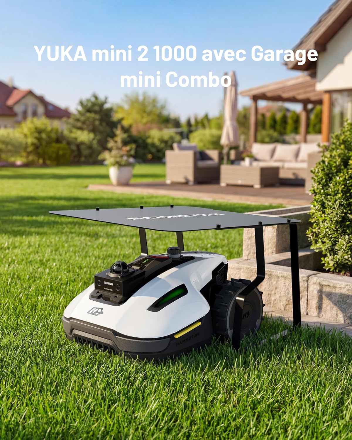 MAMMOTION - Yuka Mini série - jusqu'à 1000 m² - LiDAR, IA, détection 300 obstacles, mini garage - YUKA Mini 2 1000