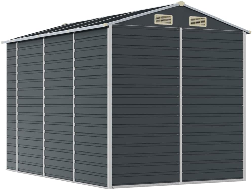 vidaXL Abri de Jardin Anthracite 191x300x198 cm Acier galvanisé