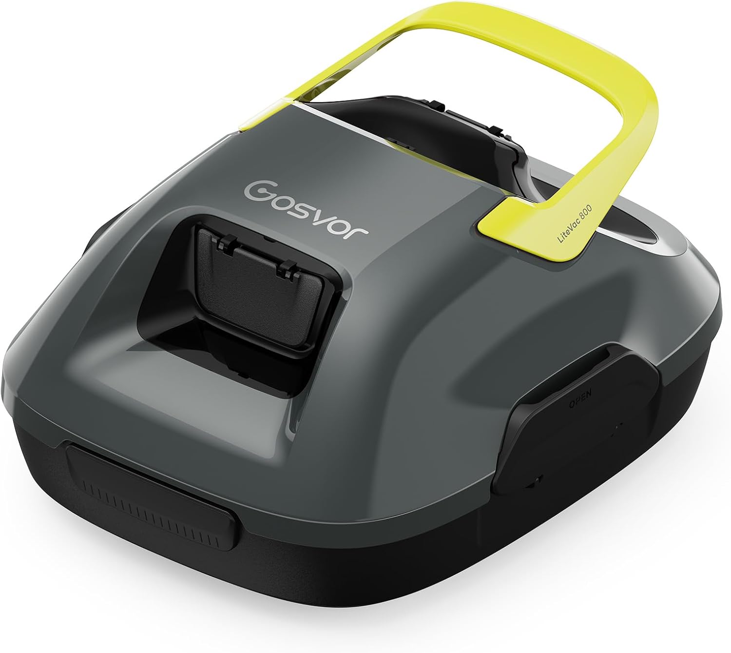 Gosvor Robot Piscine sans Fil, Aspirateur Automatique Piscine Hors Sol, 90 Min d’Autonomie, Retour Automatique, Portable, Robot de Piscine Jusqu’à 80 m²