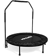 VirtuFit Trampoline de Fitness Pliable avec poignée - Noir - 100 cm