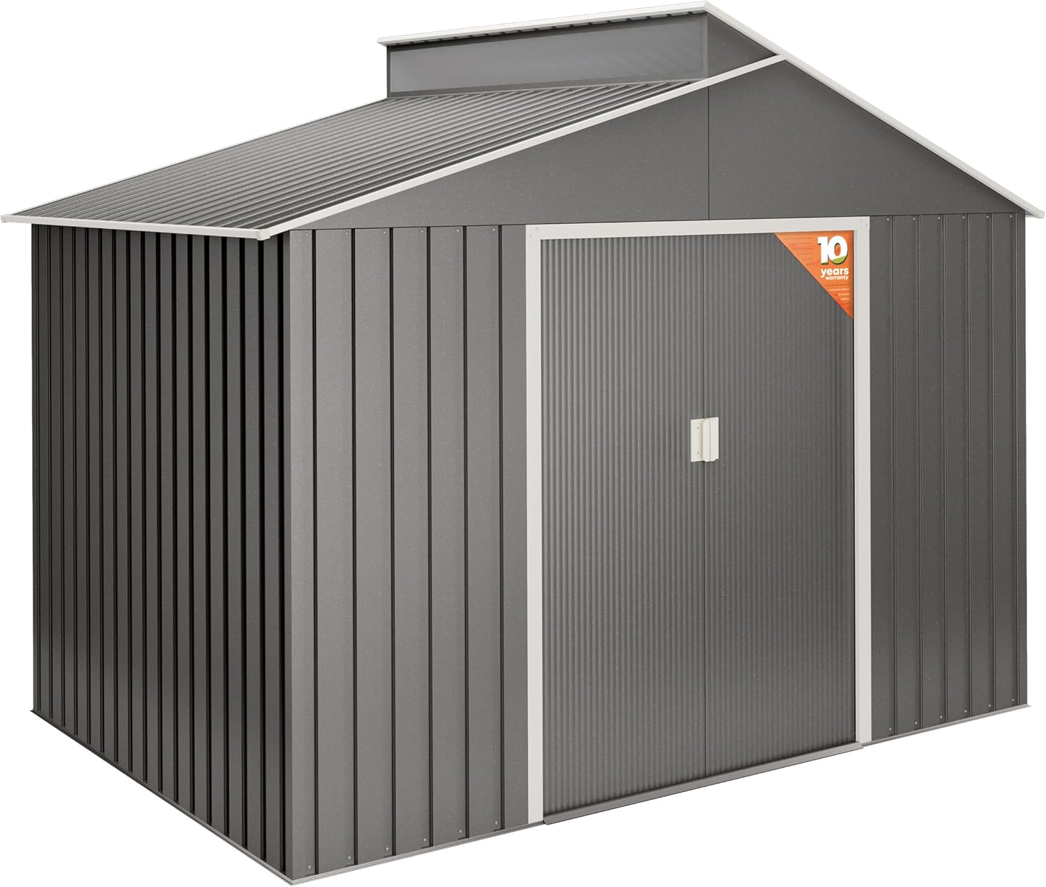 Hoggar Abri de Jardin en métal Lattsta 5.44 m2 - Garantie 10 Ans - 192x282x222cm