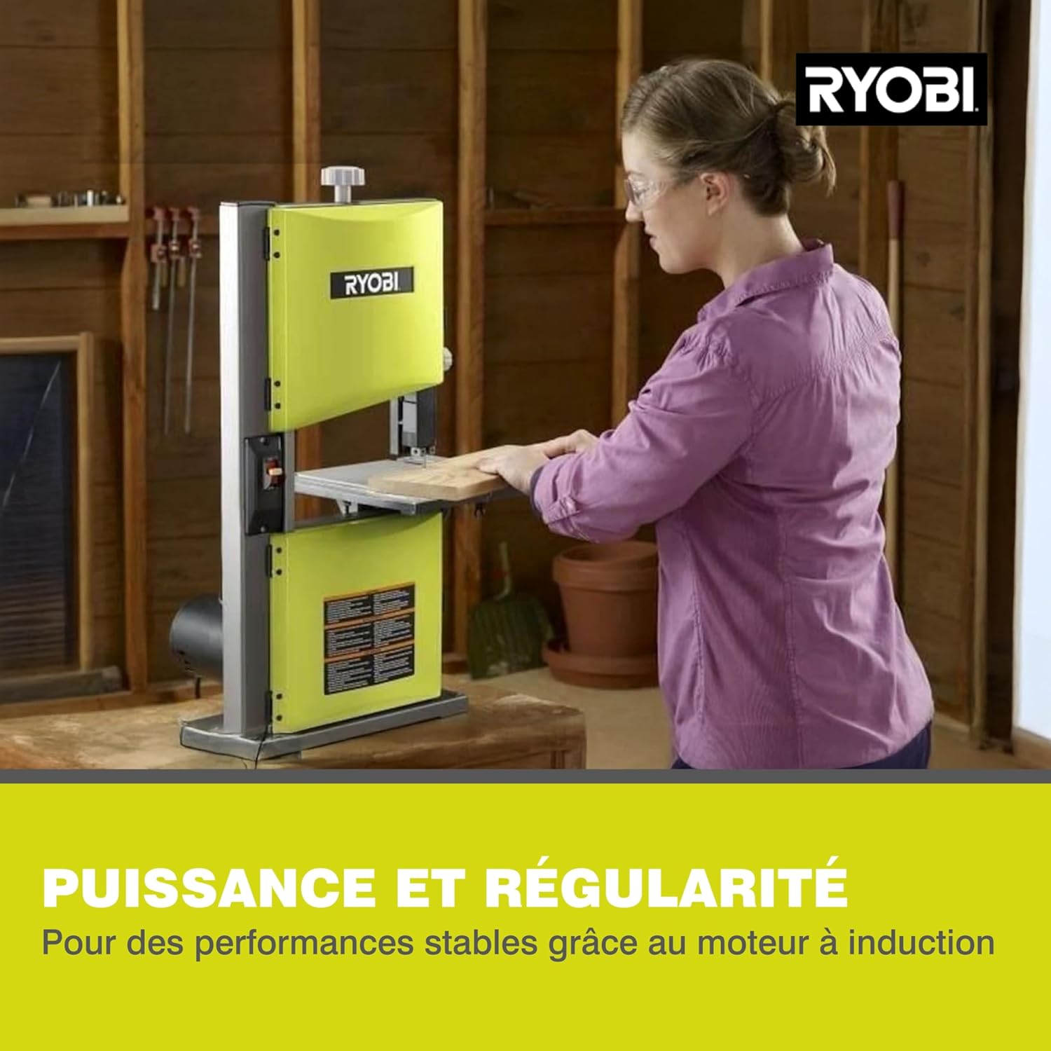 Scie à ruban stationnaire RYOBI 350W - 230mm - RBS904