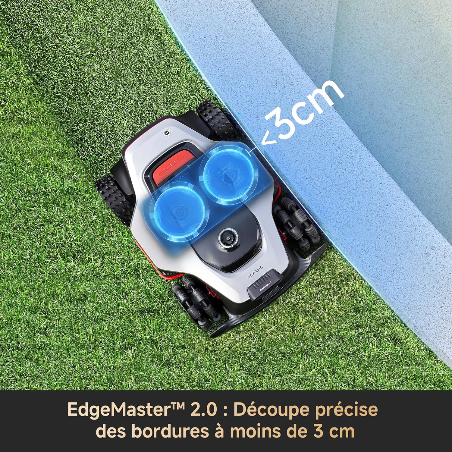 Dreame - A3 AWD Pro - 3500 m² - AWD, LiDAR 3D, IA, pente 80%, bord <3cm