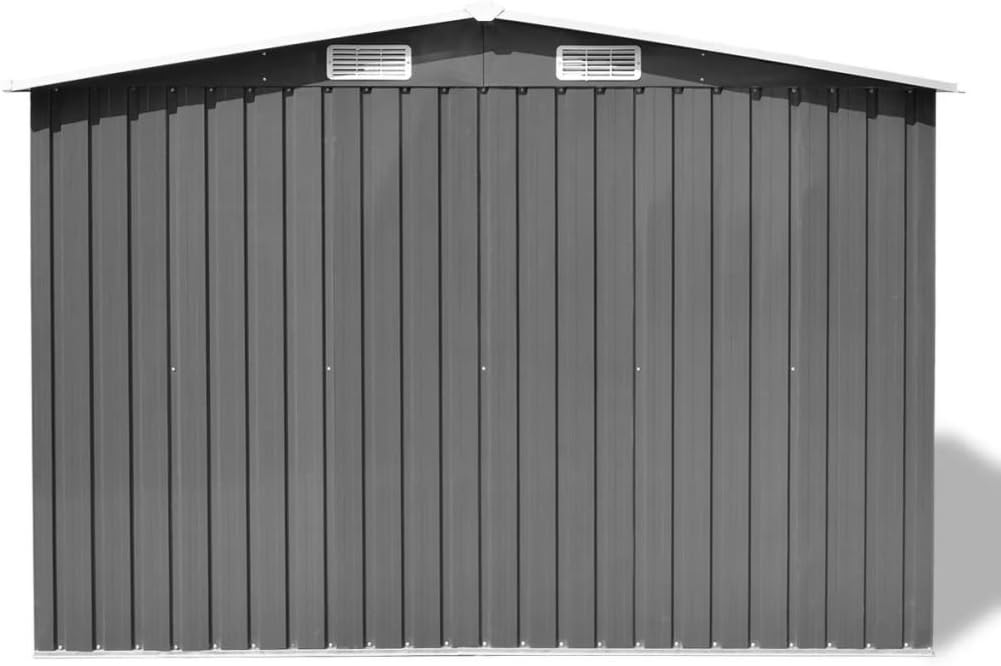 Tidyard - Catherinol Abri de Jardin Métal Gris 257x205x178 cm – spacieux