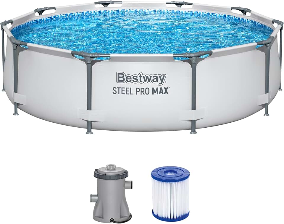 Bestway - Steel Pro Max Frame - Ø305x76cm - piscine avec pompe à filtre