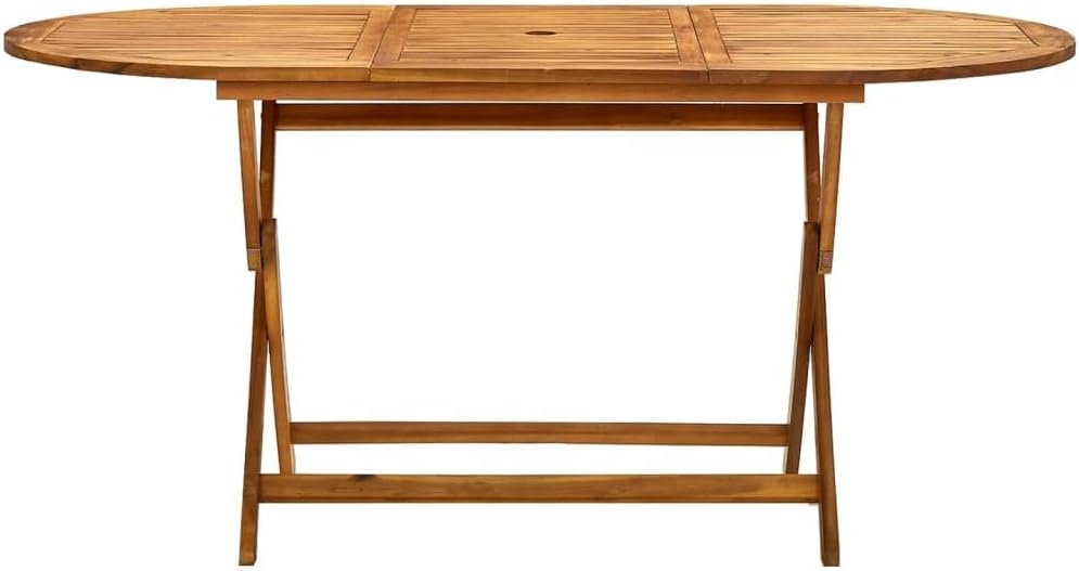 vidaXL - Table pliante extérieur - 160x85x75 cm - acacia massif