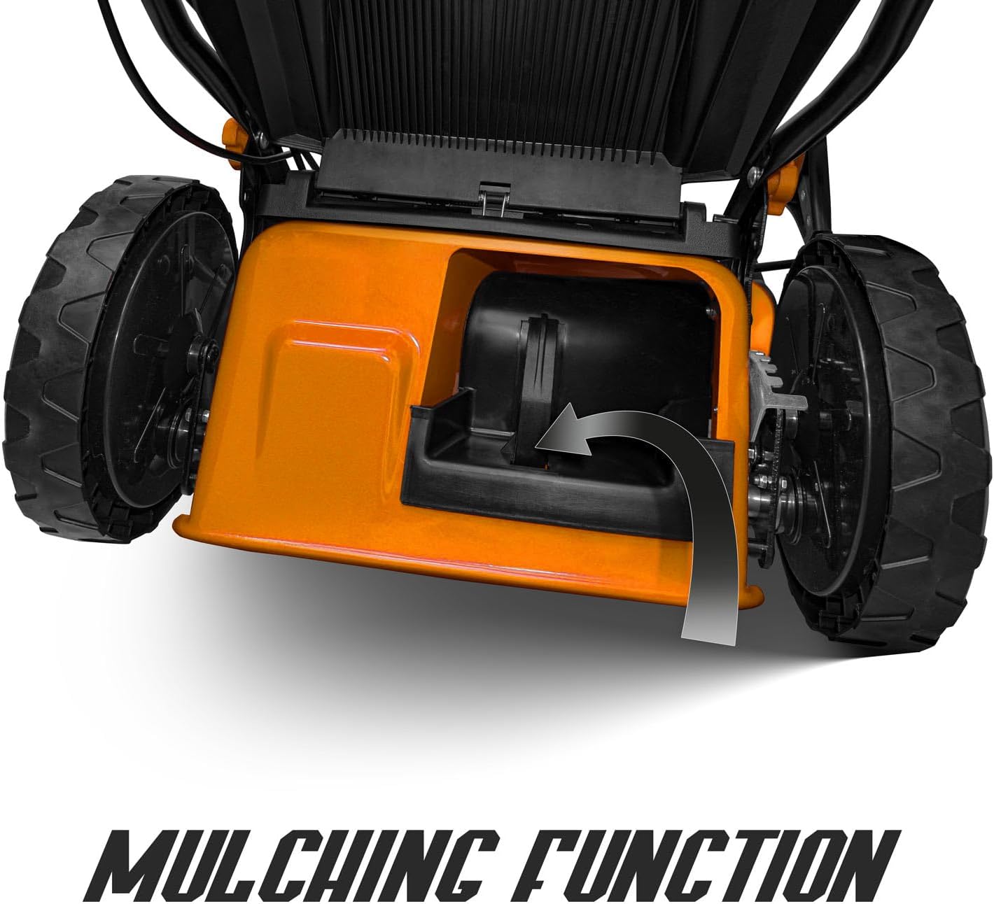 Boudech® Tondeuse automotrice 225cc 5.2p OHV 4 Temps avec e-Start Mulching 4in1 520mm Largeur de Coupe
