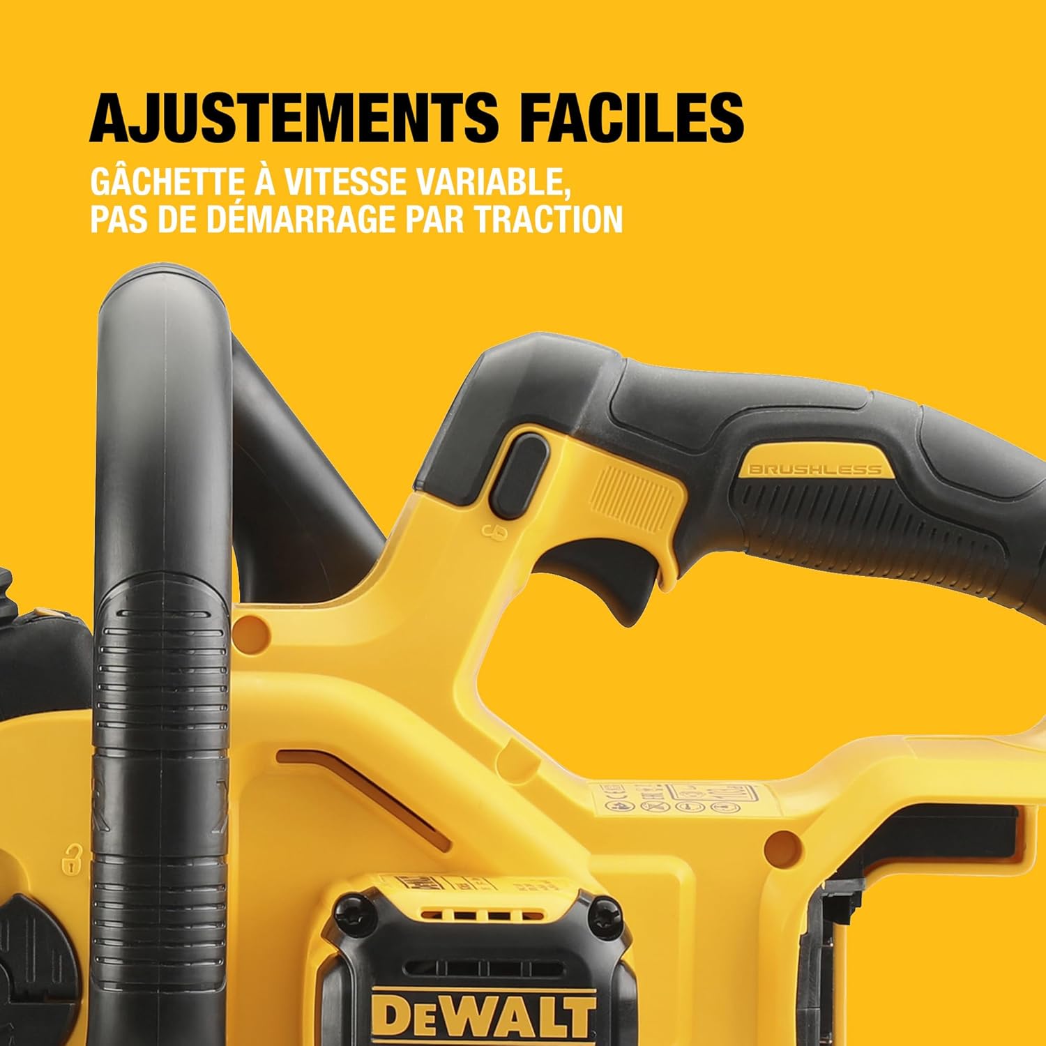 DEWALT - Tronçonneuse Brushless XR 18V, 30cm, compacte, DCM565N-XJ