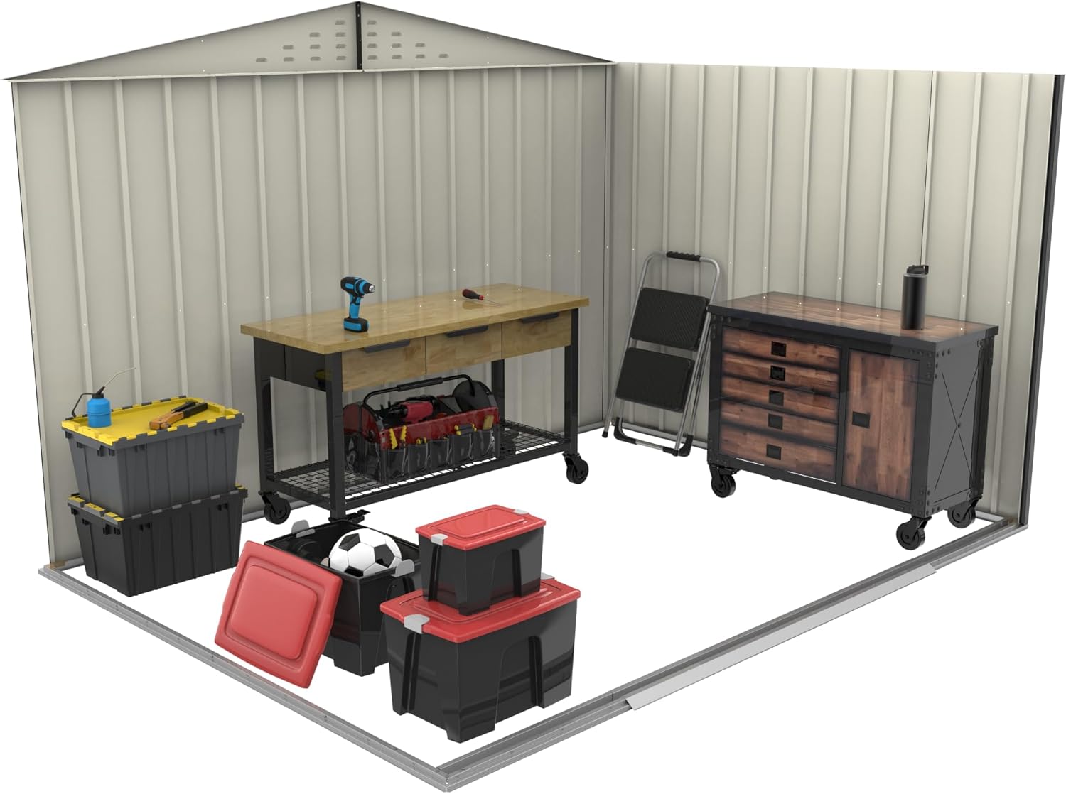 Duramax - TOP Shed - 10x8 - abri jardin acier galvanisé solide