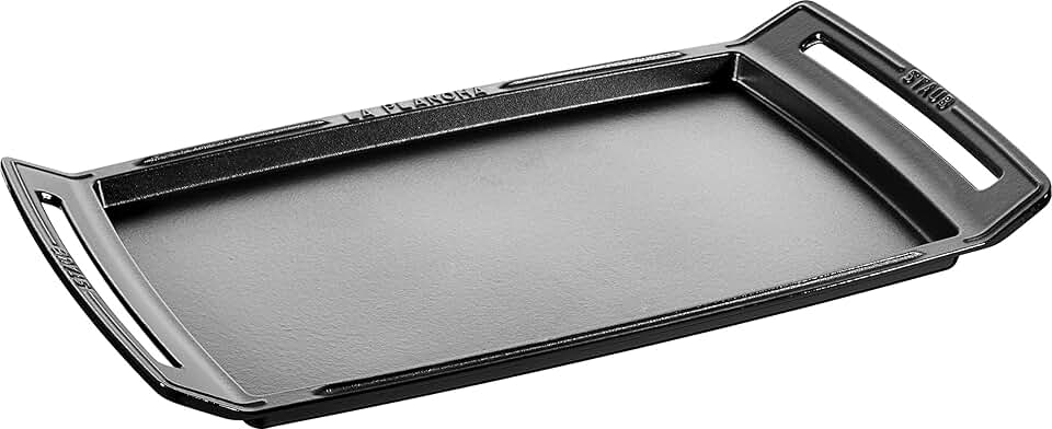 Staub - Plancha Fonte Noire - 38x25 cm - Rectangulaire, Durable
